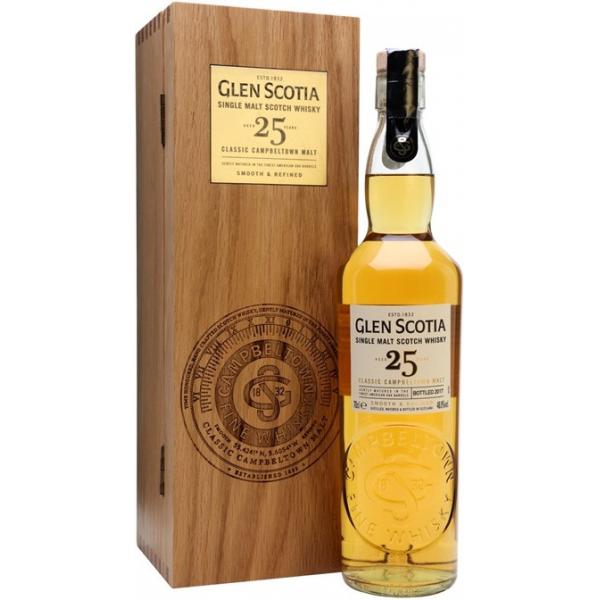 Виски Glen Scotia 25 Years Old Campbeltown in wooden box 0,7 л фото