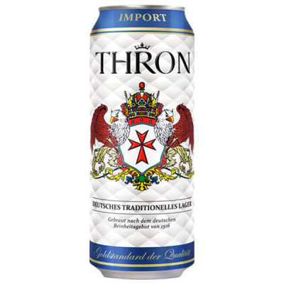 Пиво Светлое Thron Lager in can 0,5 л фото