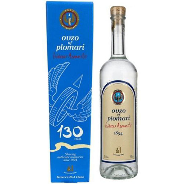 Узо Ouzo Plomari Isidoros Arvanitis in gift box 0,7 л фото