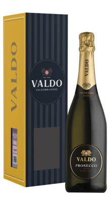 Вино игристое Белое Сухое Valdo Prosecco Extra Dry Etichetta Nera в п/у 2024 0,75 л фото