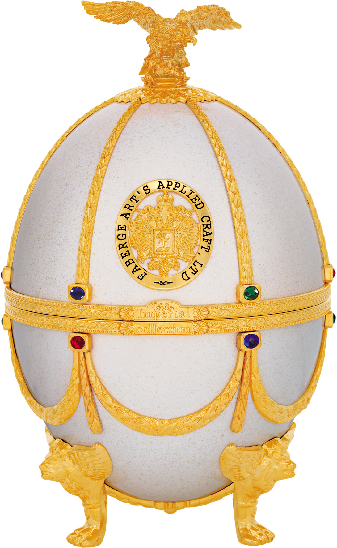 Водка Imperial Collection Faberge Egg Pearl in velvet box 0,7 л фото