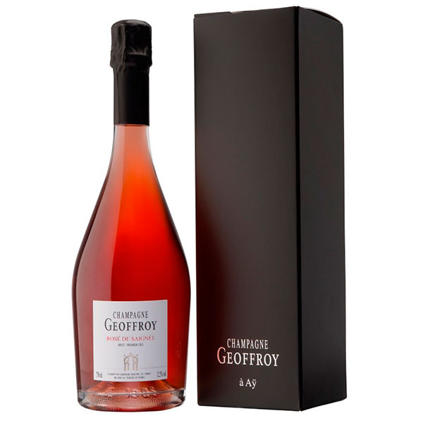 Шампанское Розовое Брют Geoffroy Rose de Saignee Premier Cru Brut Champagne in gift box 0,75 л фото