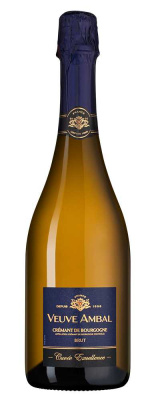 Вино игристое Белое Брют Veuve Ambal Cuvee Excellence Brut Cremant de Bourgogne 2022 0,75 л фото