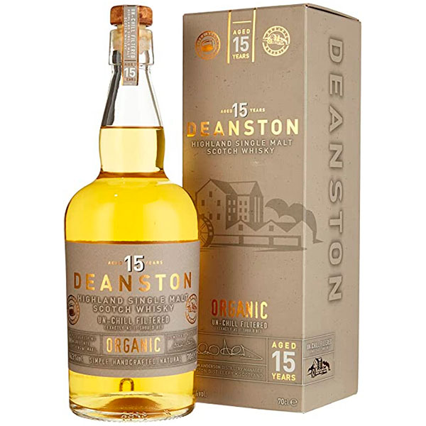 Виски Deanston 15 Years Old Organic Single Malt Highland in gift box 0,7 л фото