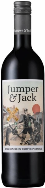 Вино Красное Сухое Jumper & Jack Baboon Brew Coffee Pinotage Coastal Region 2024 0,75 л фото