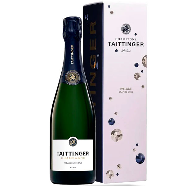 Шампанское Белое Брют Taittinger Prelude Grands Crus Brut Champagne in gift box 0,75 л фото