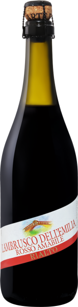 Вино игристое Красное Полусладкое Contri Spumanti Rialto Lambrusco dell'Emilia Rosso Amabile 0,75 л фото