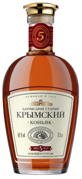 Бренди Bahchisaraj Staryj Krymskij 5 years old 0,5 л фото