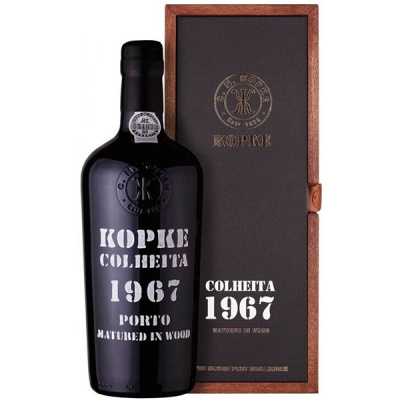 Портвейн Kopke Colheita in wooden box 1967 0,75 л фото