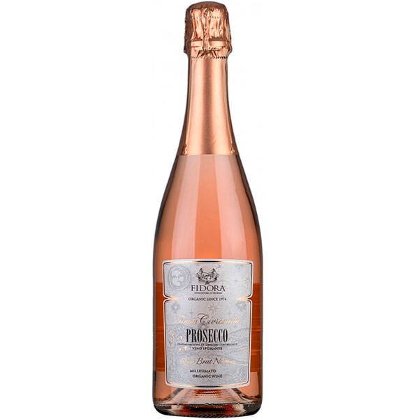 Вино игристое Розовое Сухое Fidora Tenuta Civranetta Prosecco Rose Brut Nature 2021 0,75 л фото