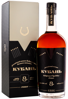 Коньяк Кубань 8 лет в п/у 43% 0,5 л фото