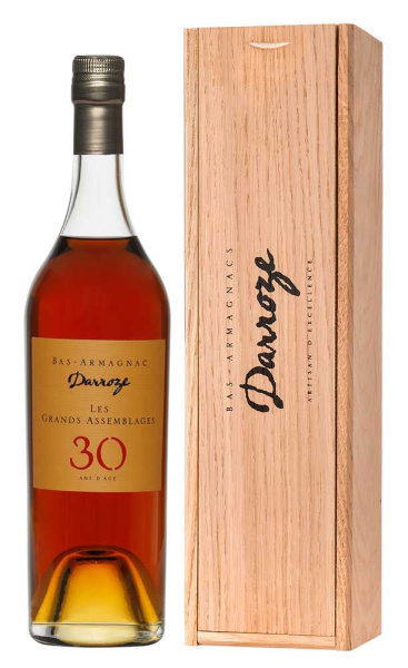 Арманьяк Darroze Les Grands Assemblages 30 ans d'age Bas-Armagnac in wooden box 1990 0,7 л фото