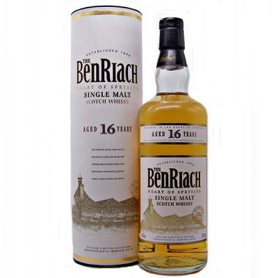 Виски Benriach 16 years old Single Malt Speyside in tube 0,7 л фото