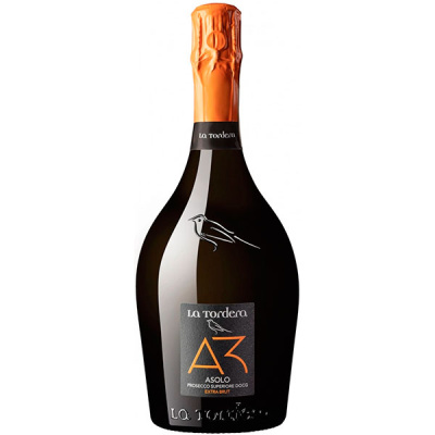Вино игристое Белое Брют La Tordera A3 Asolo Prosecco Superiore Extra Brut 0,75 л фото