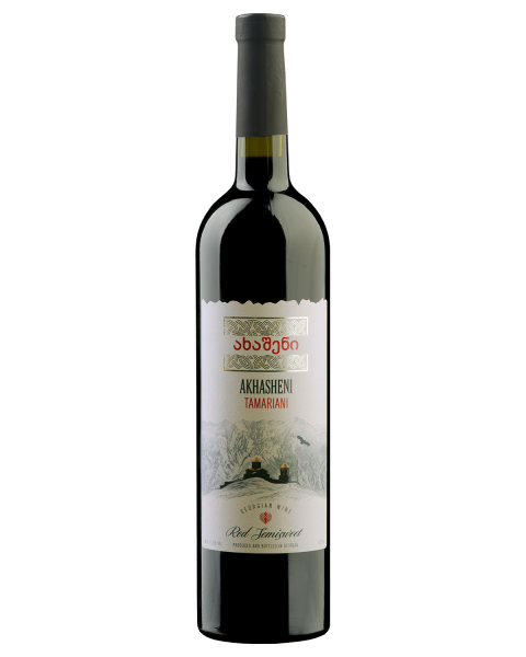 Вино Тамариани Ахашени 2023 красное полусладкое 11,5% 0,75 л фото
