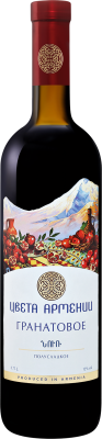 Плодовое вино Мргашен Цвета Армении Гранатовое Вино полусладкое 12% 0,75 л фото
