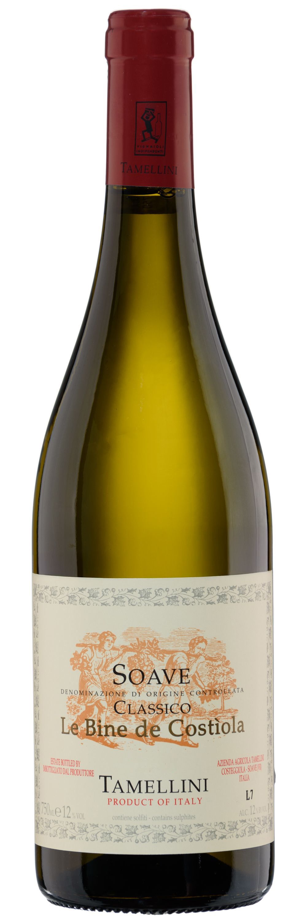 Вино Белое Сухое Tamellini Soave Classico Superiore Le Bine De Costiola 2023 0,75 л фото