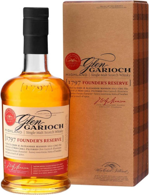 Виски Glen Garioch 1797 Founders Reserve Single Malt Highland in gift box 0,7 л фото