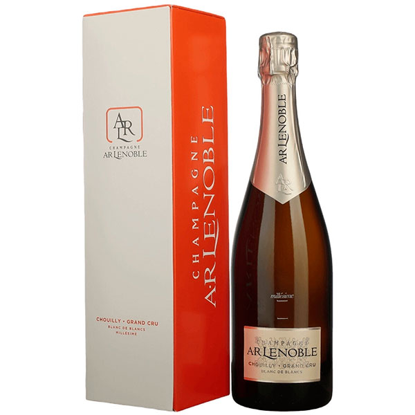 Вино игристое Белое Экстра Брют AR Lenoble Chouilly Grand Cru Blanc de Blancs Millesime Champagne in gift box 2018 0,75 л фото
