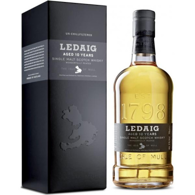 Виски Ledaig 10 Years old Single Malt Mull in gift box 0,70 л фото