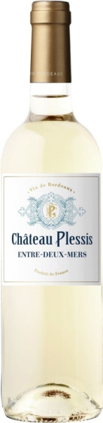 Вино Белое Сухое Chateau Plessis Entre-Deux-Mers 2019 0,75 л фото