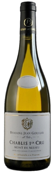 Вино Белое Сухое Domaine Jean Goulley et Fils Chablis 1-er Cru Mont de Milieu 2023 0,75 л фото