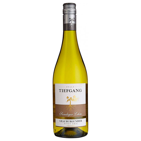 Вино Белое Сухое Tiefgang Sandiger Lehm Grauburgunder Pinot Gris Pfalz 2019 0,75 л фото