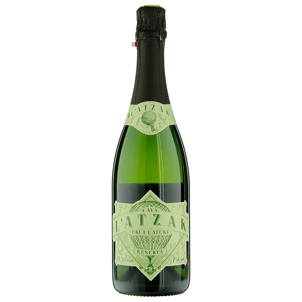 Вино игристое Белое Сухое L'Atzar Brut Nature Reserva Cava 2019 0,75 л фото