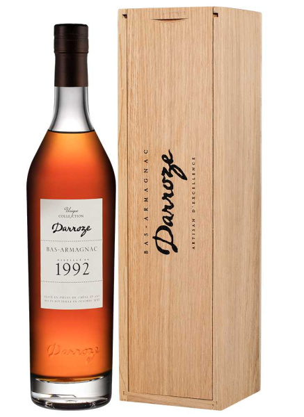 Арманьяк Darroze Unique Collection Bas-Armagnac in wooden box 1992 0,7 л фото