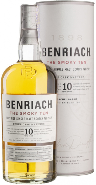 Виски Benriach The Smoky Ten in tube 0,7 л фото