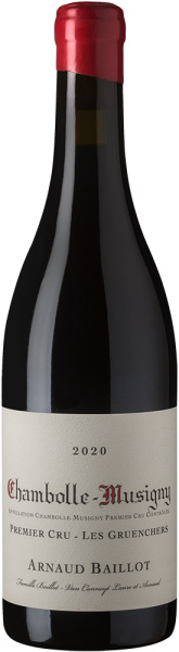 Вино Красное Сухое Arnaud Baillot Chambolle-Musigny Gruenchers Premier Cru 2020 0,75 л фото