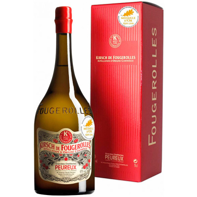 Бренди Peureux Kirsch de Fougerolles in gift box 0,7 л фото