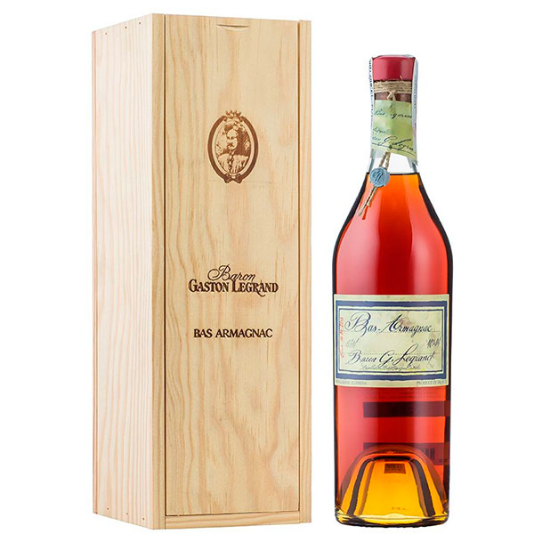 Арманьяк Baron G. Legrand Bas-Armagnac in wooden box 1997 0,70 л фото