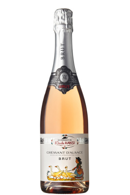 Вино игристое Розовое Брют Le Cremant de L'Oncle Hansi Cremant d'Alsace Rose 2022 0,75 л фото