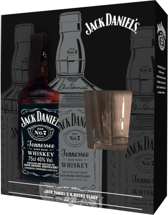 Виски Jack Daniel's Tennessee with a glass in gift box 0,7 л фото