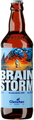 Пиво Светлое Gletcher Brainstorm Non-Alcoholic APA 0,5 л фото