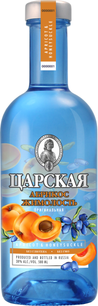 Водка Царская Оригинальная Абрикос Жимолость 38% 0,5 л фото