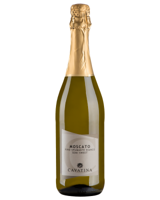 Вино игристое Белое Полусладкое Cavatina Moscato Spumante 0,75 л фото