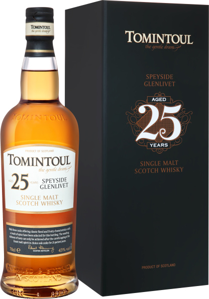 Виски Tomintoul Speyside Glenlivet Single Malt 25 YO in gift box 0,7 л фото