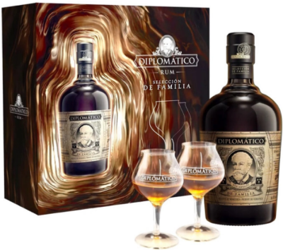 Ром Diplomatico Seleccion de Familia with 2 glasses 0,7 л фото