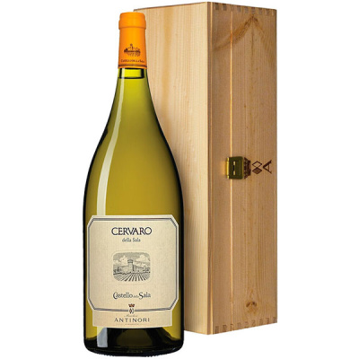 Вино Белое Сухое Antinori Castello della Sala Cervaro Umbria in wooden box 2020 1,50 л фото