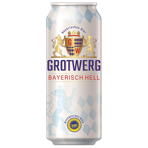 Пиво Светлое Grotwerg Bayerisch Hell in can 0,5 л фото