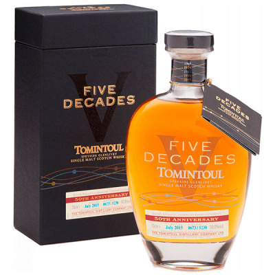 Виски Tomintoul Five Decades Single Malt Speyside in gift box 0,7 л фото