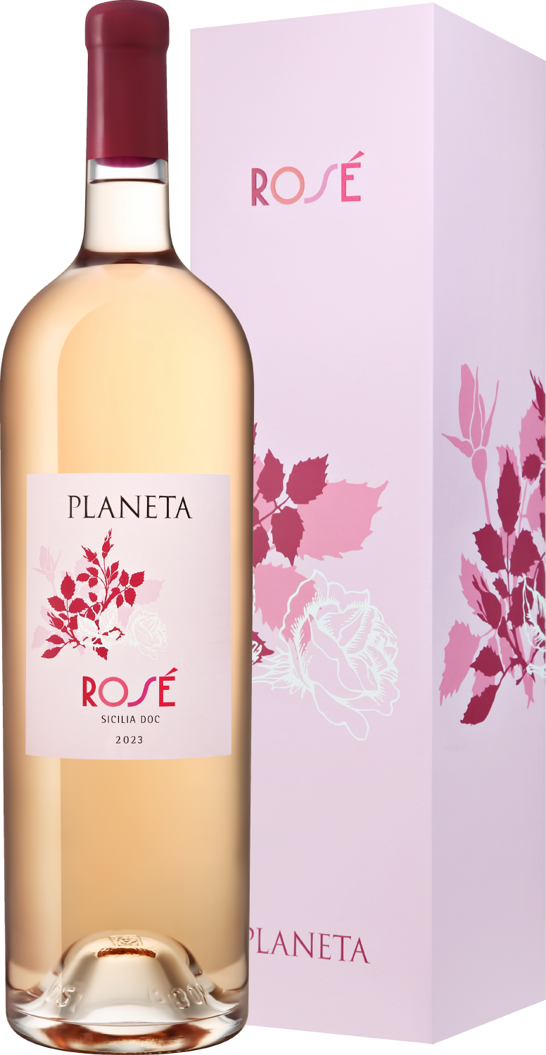 Вино Розовое Сухое Planeta Rose Sicilia in gift box 2023 3 л фото