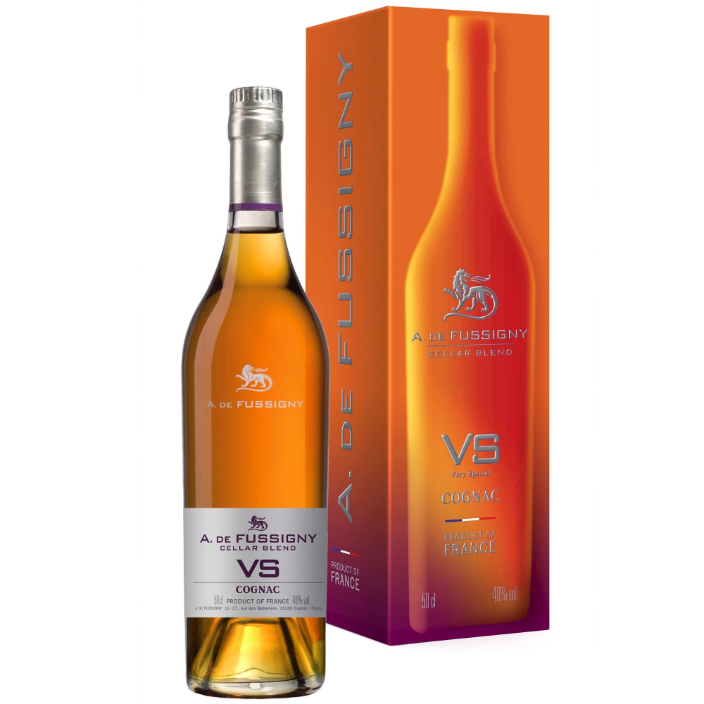 Коньяк A. de Fussigny VS Cellar Blend in gift box 0,5 л фото
