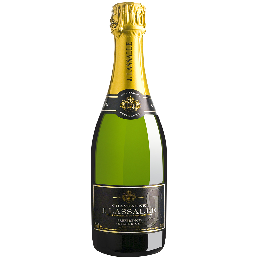 Вино игристое Белое Брют J. Lassalle Preference Premier Cru Brut Champagne 2021 0,375 л фото