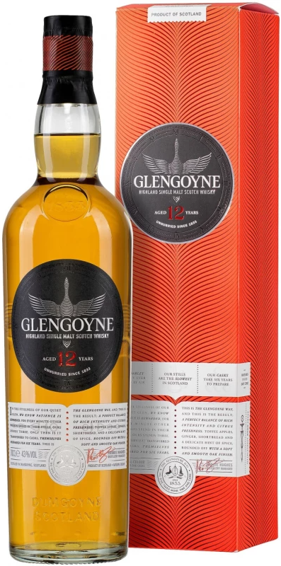 Виски Glengoyne 10 Years Old Single Malt Highland in gift box 0,7 л фото