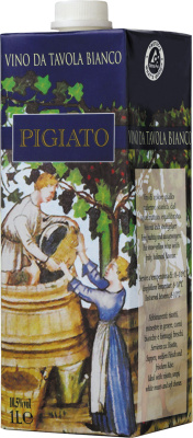 Вино Белое Сухое Pigiato Bianco Sec Pet-Pak 2023 1 л фото