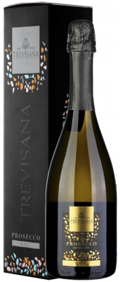 Вино игристое Белое Экстра Брют Trevisana Prosecco Extra Dry in gift box 0,75 л фото