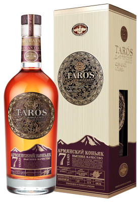 Бренди Taros 7 YO in gift box 2012 0,5 л фото